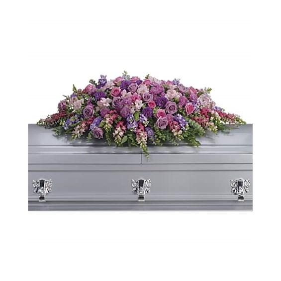 LavenderTributeCasketSpray