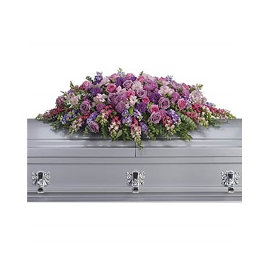 LavenderTributeCasketSpray